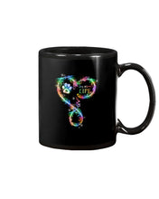 Load image into Gallery viewer, Dog Mom Life Black T-Shirt Mug