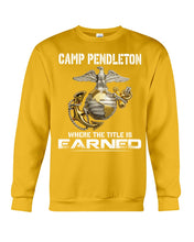 Load image into Gallery viewer, Camp Pendleton Earned Black T-Shirt Sweatshirt