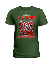 Load image into Gallery viewer, Woman Loves Ohio States Buckeyes American Football Ncaa 2019 T-Shirt Ladies Tee