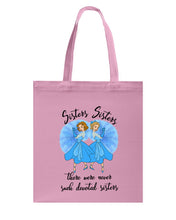 Load image into Gallery viewer, Sisters Sisters Fairy Tale Gift For Girls T-Shirt Basketweave Tote Bag