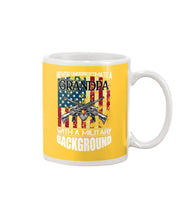 Load image into Gallery viewer, Never Underestimate A Grandpa Black T-Shirt Mug