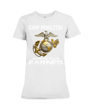 Load image into Gallery viewer, Camp Pendleton Earned Black T-Shirt Ladies Tee