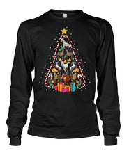 Load image into Gallery viewer, Horse Tree Christmas Candy Cane Unisex Long Sleeve