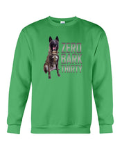 Load image into Gallery viewer, K9 Dog Hero Zero Bark Thirty Sweatshirt