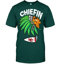 Load image into Gallery viewer, Chiefin Kansas City Chiefs Gift For Fans T-Shirt Guys Tee