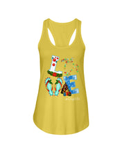 Load image into Gallery viewer, Love Turtle Gigilife Christmas Gift For Turtle Lovers Custom Design Tee Ladies Flowy Tank