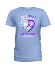 Load image into Gallery viewer, Alzheimer Awareness Daughter For Mom T-Shirt Ladies Tee