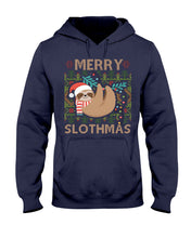 Load image into Gallery viewer, Merry Slothmas Christmas Gift For Kids Family Gift T-Shirt Hoodie