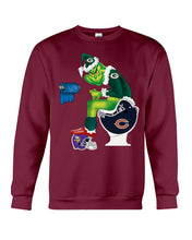 Load image into Gallery viewer, Grinch Green Bay Packers Funny Tee Sweatshirt