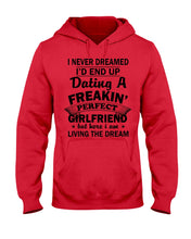 Load image into Gallery viewer, Boyfriends To Perfect Girlfriend Quote Couple T-Shirt Hoodie