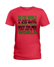 Load image into Gallery viewer, That Kid Is My World Great Gift For Children Family Ladies Tee