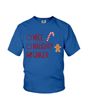 Load image into Gallery viewer, Nice Naughty Ginger Redhead T Shirt Youth Tee