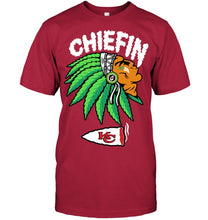 Load image into Gallery viewer, Chiefin Kansas City Chiefs Gift For Fans T-Shirt Guys Tee