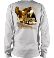 Load image into Gallery viewer, Riding With The Big Boys Nightlife City Black T-Shirt Unisex Long Sleeve