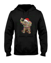 Load image into Gallery viewer, Elephant Color Light Christmas Gift Tee Hoodie