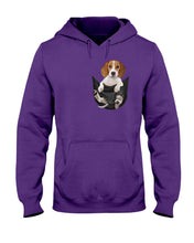 Load image into Gallery viewer, Beagle In The Pocket Funny T-Shirt Hoodie