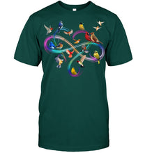 Load image into Gallery viewer, Bird Colorful Infinity Sign Guys Tee