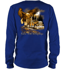 Load image into Gallery viewer, Riding With The Big Boys Nightlife City Black T-Shirt Unisex Long Sleeve