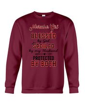 Load image into Gallery viewer, November Girl Blessed By Girl Spoiled By Husband Quote T-Shirt Sweatshirt