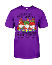 Load image into Gallery viewer, Swedish Christmas Gnome Cute Gift Tee Guys Tee