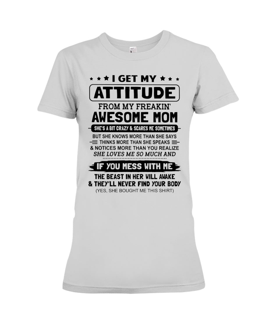 Awesome Mom Gift For Lovely Mom Mama Mother T-Shirt Ladies Tee