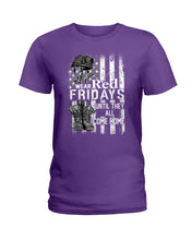 Load image into Gallery viewer, We Are Red Fridays Veteran Shirt Ladies Tee
