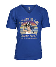 Load image into Gallery viewer, Dallas Cowboys Girl Classy Sassy Guys V-Neck