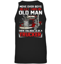 Load image into Gallery viewer, Old Trucker Move Over Boys Black T-Shirt Unisex Tank Top
