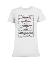 Load image into Gallery viewer, Italian Say Goodbye Funny Tee Ladies Tee