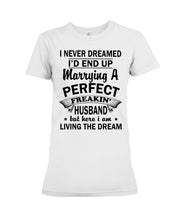 Load image into Gallery viewer, I Marry A Freaking Awesome Husband Gift For Wife T-Shirt Ladies Tee