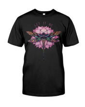 Load image into Gallery viewer, Let It Be Dragonfly Lotus Guys Tee
