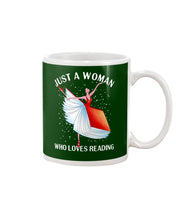 Load image into Gallery viewer, Just A Woman Loves Dancing And Reading Books Mug