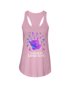 Alzheimers Awareness T-Shirt Ladies Flowy Tank