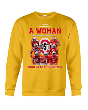 Load image into Gallery viewer, Woman Loves Ohio States Buckeyes American Football Ncaa 2019 T-Shirt Sweatshirt