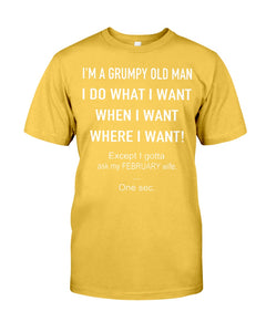 I'm A Grumpy Old Man I Do What I Want Guys Tee