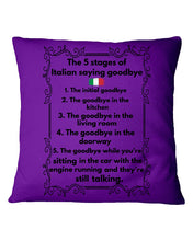 Load image into Gallery viewer, Italian Say Goodbye Funny Tee Pillow Cover