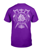 Load image into Gallery viewer, Viking Valknut Viking Pattern Custom T-Shirt Guys Tee