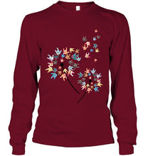Load image into Gallery viewer, Sign Language - Dandelion Custom T-Shirt Unisex Long Sleeve