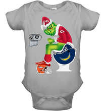 Load image into Gallery viewer, Funny Grinch Kansas Chief Christmas Gift Tee Baby Onesie