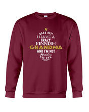 Load image into Gallery viewer, Finnish Crazy Grandma Gift For Grandma Family Sweatshirt