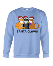 Load image into Gallery viewer, Santa Claws Funny Gift Christmas Gift For Cat Lovers Sweatshirt