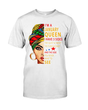 Load image into Gallery viewer, January Queen 3 Sides Horoscopes T-Shirt Guys Tee