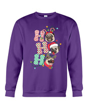 Load image into Gallery viewer, Pug Lover Christmas Hohoho Funny T-Shirt Sweatshirt