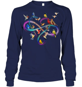 Bird Colorful Infinity Sign Unisex Long Sleeve