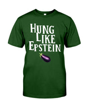 Load image into Gallery viewer, Hung Like Epstein Funny Quote Shirt Guys Tee
