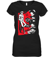 Load image into Gallery viewer, See You Space Cowboy Trending  Shirt Ladies V-Neck