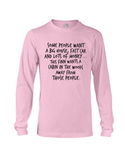 Load image into Gallery viewer, Finn Wants A Cabin In The Woods Away From Those People Unisex Long Sleeve