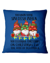 Load image into Gallery viewer, Swedish Christmas Gnome Cute Gift Tee Pillow Cover