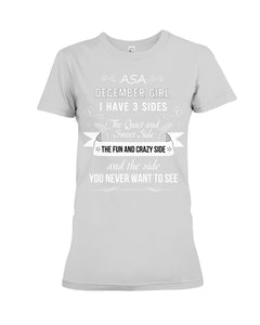 December Girl Fun Quote T-Shirt Ladies Tee