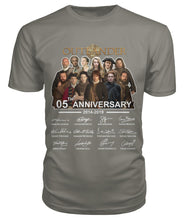 Load image into Gallery viewer, Outlander Tv Series 5 Years Anniversary 2014 - 2019 Autograph T-Shirt Guys Tee